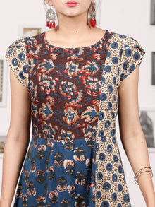 STYLO COLLARGE - Hand Block Printed Cotton Long Dress  - D224F1304