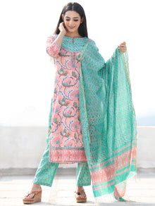 Jashn Sameera - Set of Kurta Pants & Dupatta - KS60F2498D