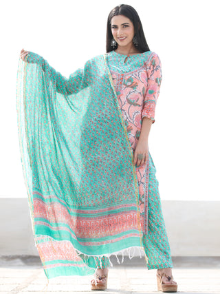 Jashn Sameera - Set of Kurta Pants & Dupatta - KS60F2498D