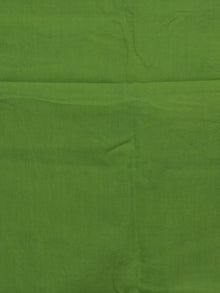 Indigo Ivory Lime Green Hand Shibori Dyed Chanderi Kurta & Chiffon Dupatta With Cotton Salwar Fabric Set of 3- S1628212