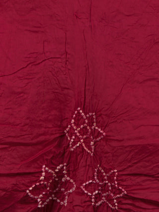 Admiral Blue Maroon Ivory Hand Tie & Dye Bandhej Suit Salwar Dupatta (Set of 3) With Hand Embroidery & Mirror Work - S16281240