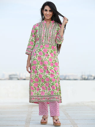Jashn Aleena - Set of Kurta Pants & Dupatta - KS02A2493D