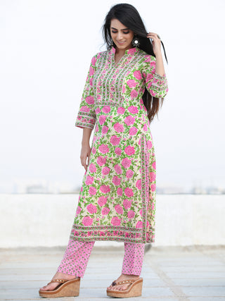 Jashn Aleena - Set of Kurta Pants & Dupatta - KS02A2493D