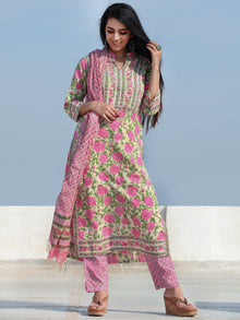 Jashn Aleena - Set of Kurta Pants & Dupatta - KS02A2493D