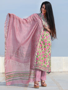 Jashn Aleena - Set of Kurta Pants & Dupatta - KS02A2493D