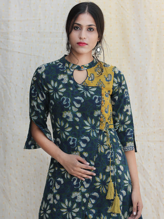 Gul E-Rana - Hand Block Printed Kurta Palazzo Set With Dupatta - SS01F1331