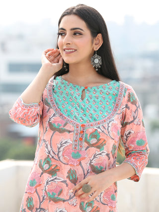 Jashn Sameera - Set of Kurta Pants & Dupatta - KS60F2498D