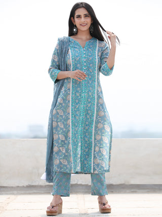 Jashn Zohra - Set of Kurta Pants & Dupatta - KS29K2500D