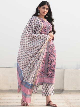 Jashn Nargish - Set of Kurta Pants & Dupatta - KS53C2360D
