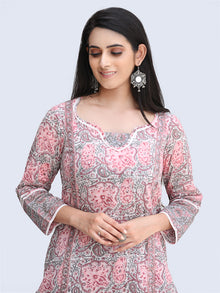 Rozana Beena - Set of Kurta Pants & Dupatta - KS60P2489D