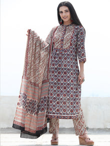 Bahaar Nazmil - Set of Kurta Pants & Dupatta - KS164A2465D