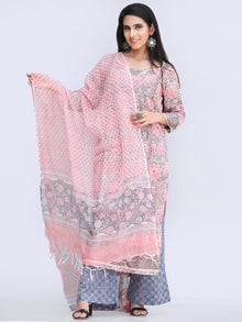 Rozana Beena - Set of Kurta Pants & Dupatta - KS60P2489D