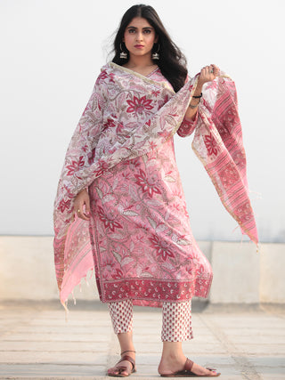 Jashn Gulpari - Set of Kurta Pants & Dupatta - KS53D2371D