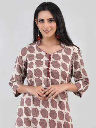 Bahaar Ibda - Set of Kurta Pants & Dupatta - KS47B1356D