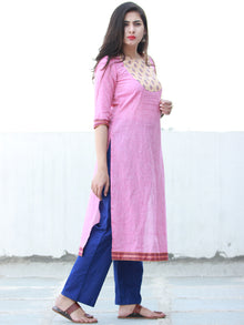 Pink Beige Lavender South Handloom Cotton Kurta - K157FXXX