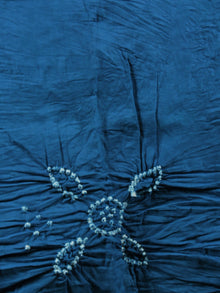 Green Teal Blue White Hand Tie & Dye Bandhej Suit Salwar Dupatta (Set of 3) With Hand Embroidery & Mirror Work - S16281249