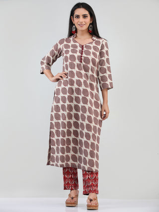 Bahaar Ibda - Set of Kurta Pants & Dupatta - KS47B1356D