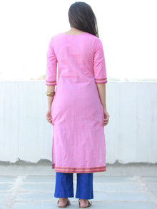 Pink Beige Lavender South Handloom Cotton Kurta - K157FXXX