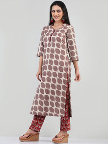 Bahaar Ibda - Set of Kurta Pants & Dupatta - KS47B1356D