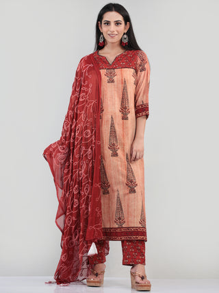 Bahaar Rada - Set of Kurta Pants & Dupatta - KS60L1078D