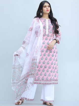 Jashn Saaima - Set of Kurta Pants & Dupatta - KS74A2213D