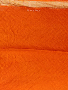 Banarasee Pure Chiffon Saree With Zari Work - Orange Gold - S031704299