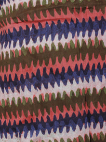 Rust Indigo Asperous Green Hand Block Printed Chanderi Silk Kurta & Chanderi Dupatta Fabric Set of 2 - S1628201