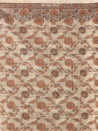 Banarasee Art Silk Saree With Resham Weaving Work- Teal Green & Ivory - S031704388