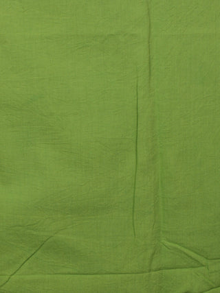 Indigo Ivory Lime Green Hand Shibori Dyed Chanderi Kurta & Chiffon Dupatta With Cotton Salwar Fabric Set of 3- S1628202