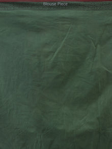 Green Black Bagh Printed Maheshwari Cotton Saree - S031704452