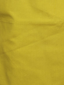 Indigo Ivory Yellow Hand Shibori Dyed Chanderi Kurta & Chiffon Dupatta With Cotton Salwar Fabric Set of 3- S1628203