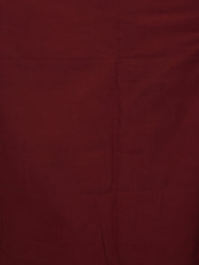 Indigo Ivory Maroon Hand Shibori Dyed Chanderi Kurta & Chiffon Dupatta With Cotton Salwar Fabric Set of 3- S1628204