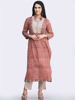 Bahaar Jumaina - Set of Kurta Pants & Dupatta - KS145A2442D
