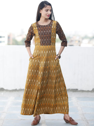 Everyday Elegance - Handwoven Ikat Cotton Dress