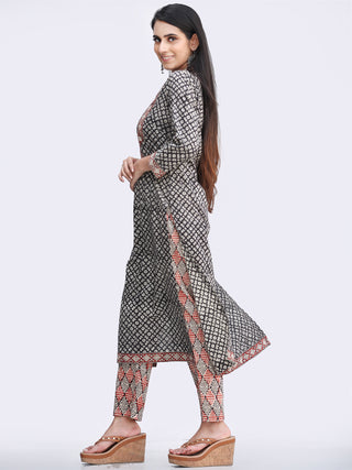 Bahaar Zaara - Set of Kurta Pants & Dupatta - KS151A2447D