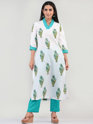 Bahaar Jahan - Set of Kurta Pants & Dupatta - KS08C619D