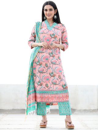 Jashn Fitrat - Set of Kurta Pants & Dupatta - KS59C2498D