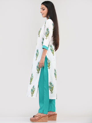 Bahaar Jahan - Set of Kurta Pants & Dupatta - KS08C619D