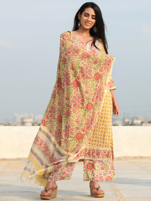 Jashn Gauher - Set of Kurta Palazzo & Dupatta - KS60V2492D