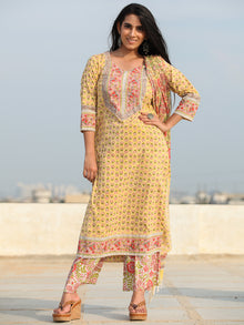 Jashn Gauher - Set of Kurta Palazzo & Dupatta - KS60V2492D