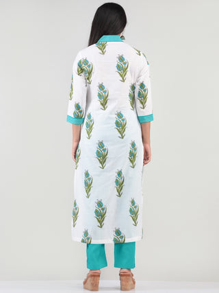 Bahaar Jahan - Set of Kurta Pants & Dupatta - KS08C619D