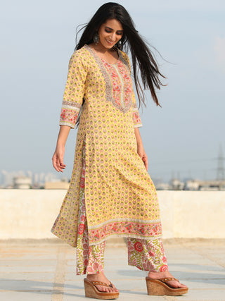 Jashn Gauher - Set of Kurta Palazzo & Dupatta - KS60V2492D