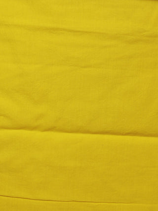 Indigo Ivory Yellow Hand Shibori Dyed Chanderi Kurta & Chiffon Dupatta With Cotton Salwar Fabric Set of 3- S1628206