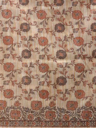 Banarasee Art Silk Saree With Rehsam Weaving Work - Punch Pink & Ivory - S031704397