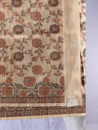 Banarasee Art Silk Saree With Rehsam Weaving Work - Punch Pink & Ivory - S031704397