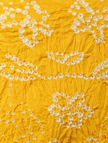 Yellow Red White Hand Tie & Dye Bandhej Suit Salwar Dupatta (Set of 3)  - S16281258