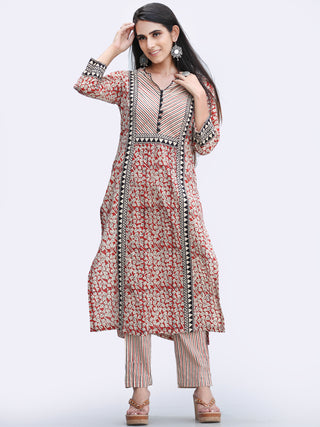 Bahaar Zehra - Set of Kurta Pants & Dupatta - KS146A2450D