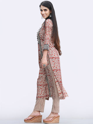 Bahaar Zehra - Set of Kurta Pants & Dupatta - KS146A2450D