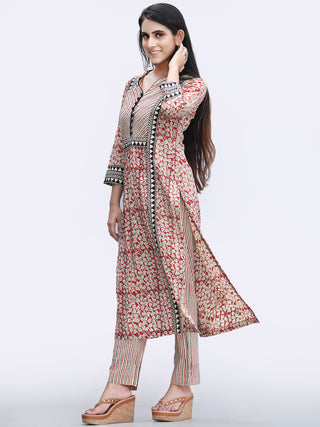 Bahaar Zehra - Set of Kurta Pants & Dupatta - KS146A2450D