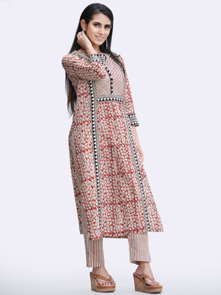 Bahaar Zehra - Set of Kurta Pants & Dupatta - KS146A2450D